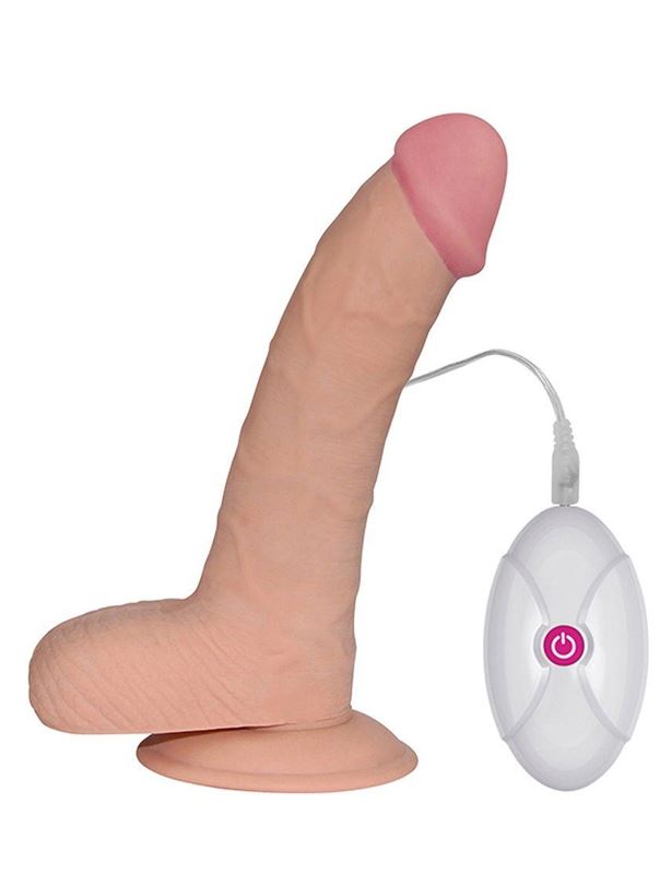 Телесный вибратор реалистик Ultra Soft Dude 8.8 (20 см)