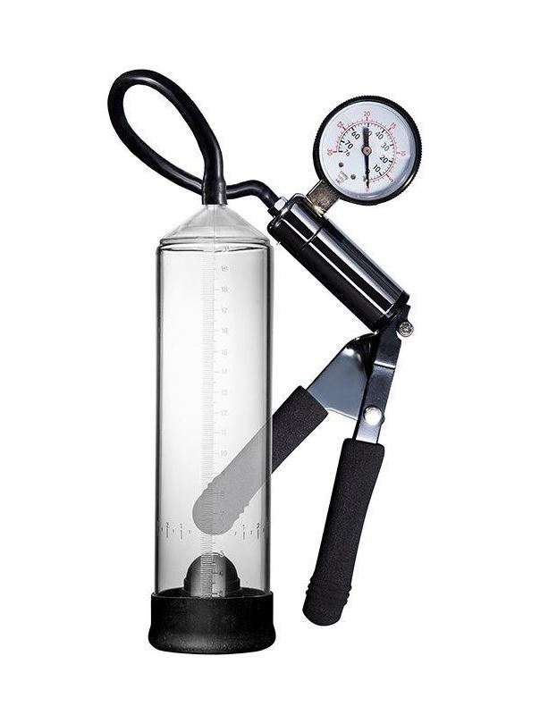 Прозрачная вакуумная помпа с клапаном PENIS ENLARGEMENT PUMP