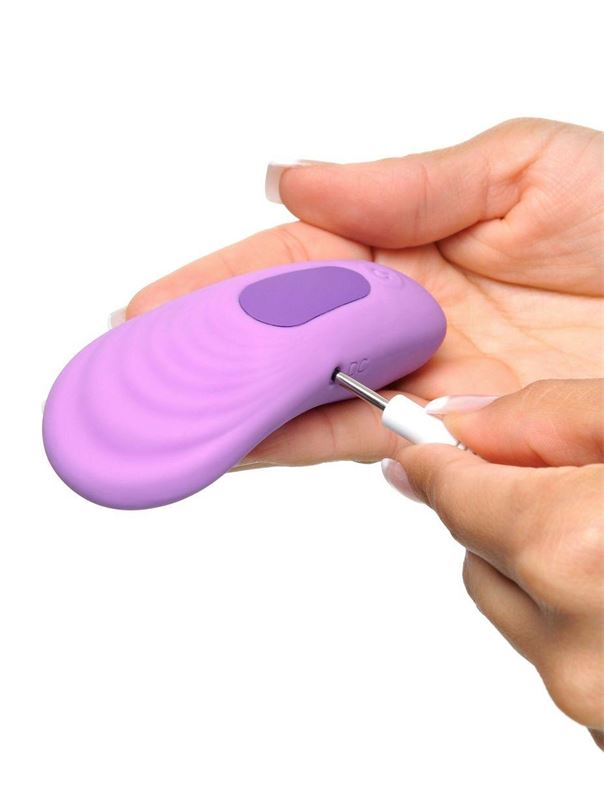 Фиолетовый компактный вибростимулятор Remote Silicone Please-Her