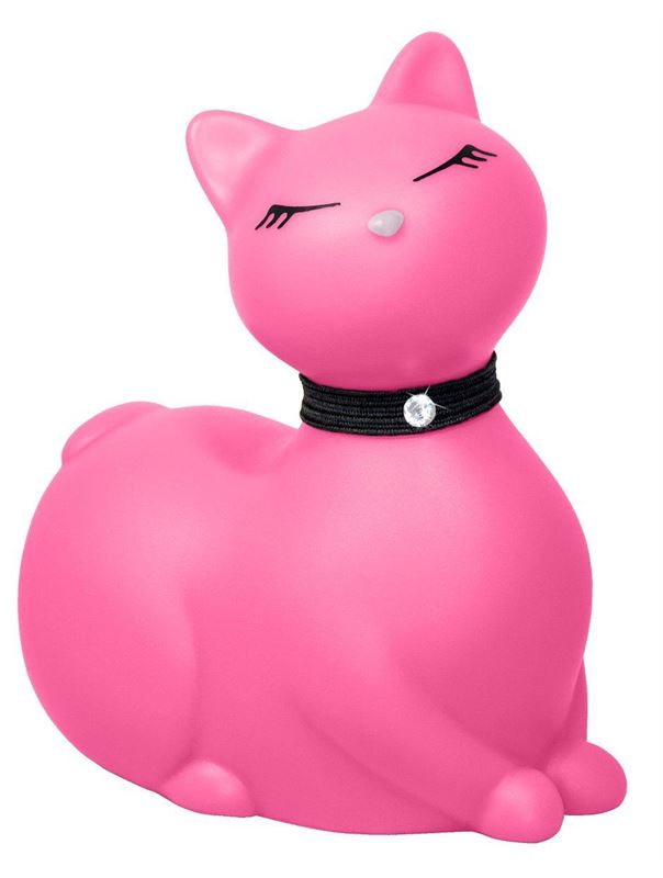 Розовый вибромассажёр кошка I Rub My Kitty с вибрацией