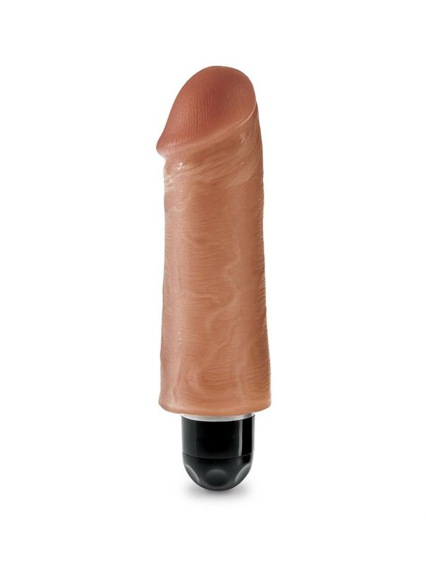 Кофейный вибратор реалистик 5" Vibrating Stiffy (16,5 см)