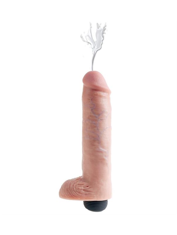 Фаллоимитатор King Cock 10 Squirting Cock с эффектом эякуляции (25,4 см)