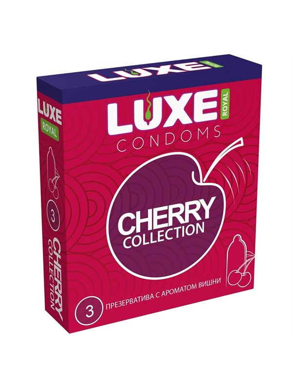 Презервативы LUXE Royal Cherry Collection с ароматом вишни (3 шт)