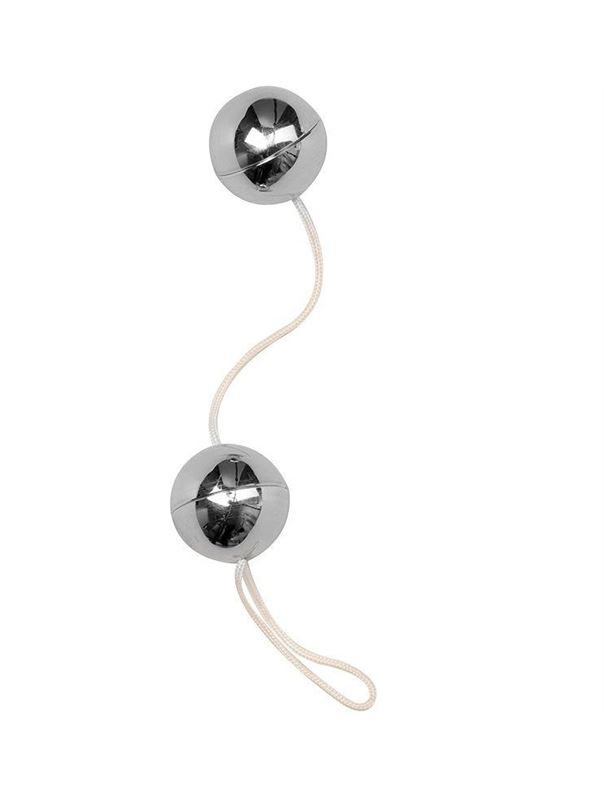 Серебристые вагинальные шарики LITTLE FRISKY LOVE BALLS SILVER