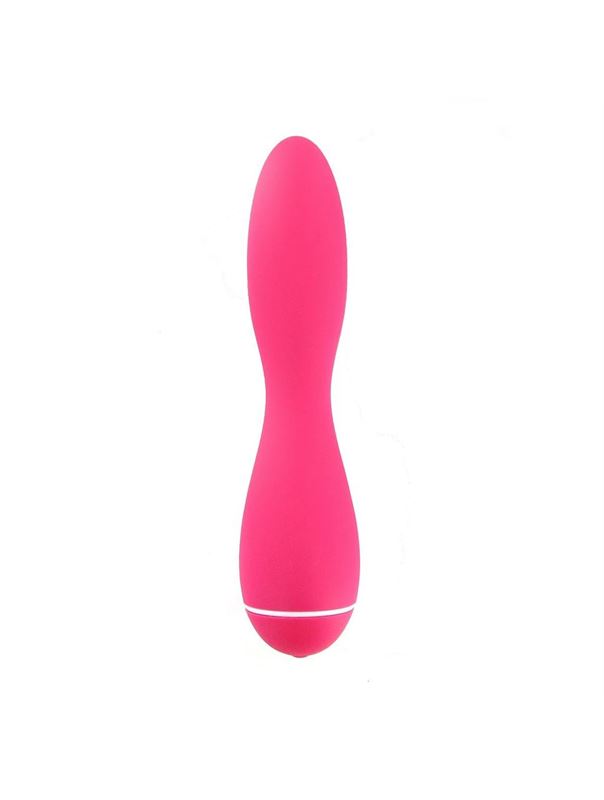 Розовый вибромассажер Intro 4 Pink - 18 см.