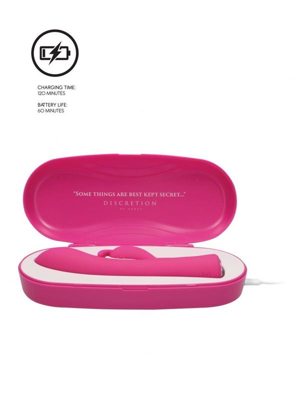 Розовый вибратор кролик Lux (20 см)