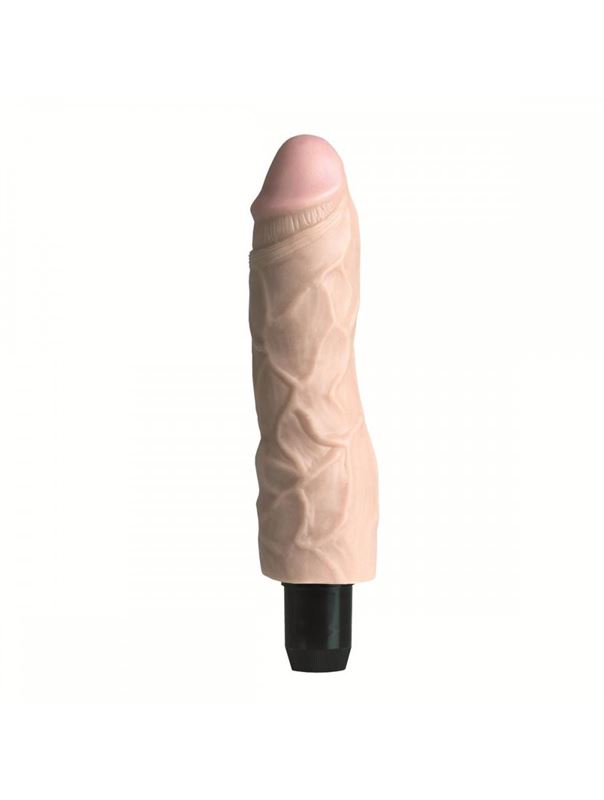 Реалистичный телесный вибратор Ez Bend Stud - 20 см.