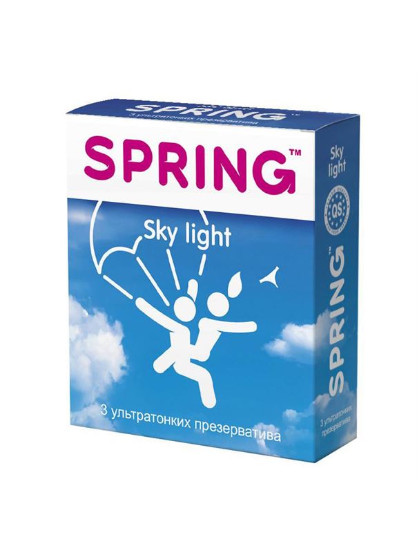 Ультратонкие презервативы SPRING SKY LIGHT (3 шт)