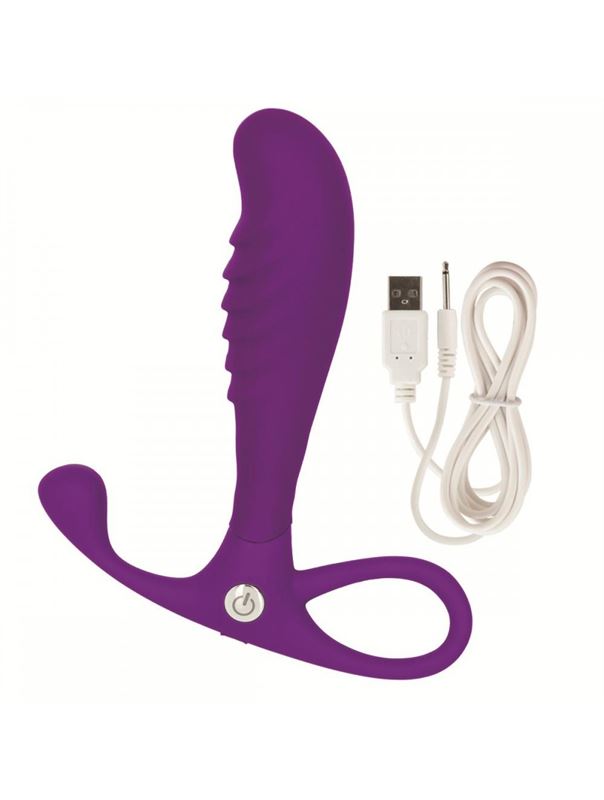 Фиолетовый анальный вибромассажер Embrace Tapered Probe