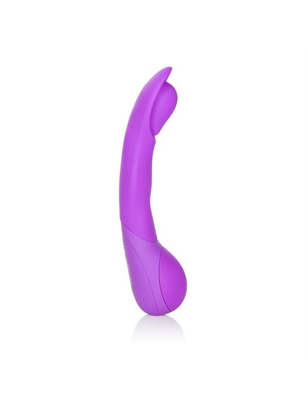 Фиолетовый вибромассажер Impress Scoop - 12 см.