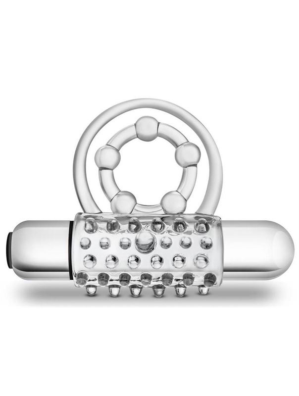 Прозрачное эрекционное виброкольцо Vibrating Super Clitifier