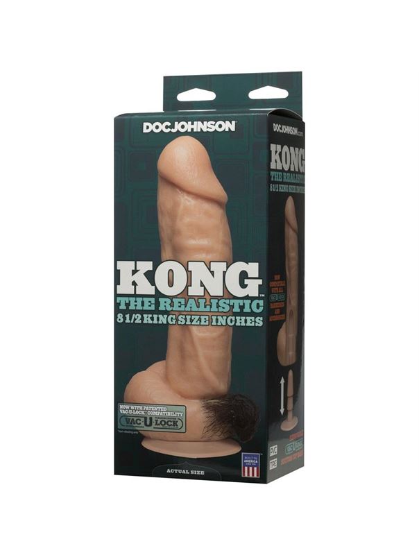 Фаллоимитатор Kong Realistic Cock with Removable Vac-U-Lock Suction Cup (23,6 см)