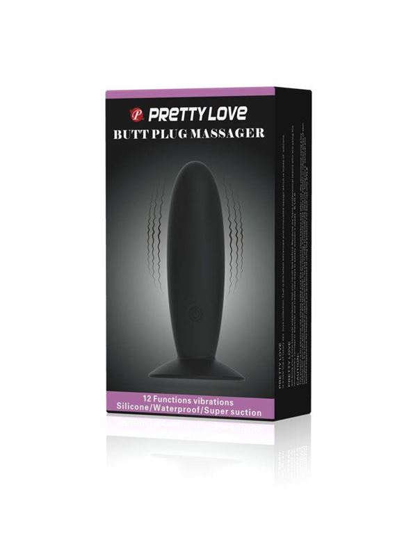 Анальная пробка с вибрацией Butt Plug Massager - 11 см.