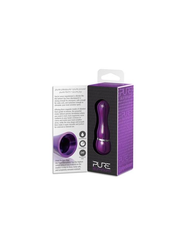 Фиолетовый алюминиевый вибратор PURPLE SMALL (7,5 см)