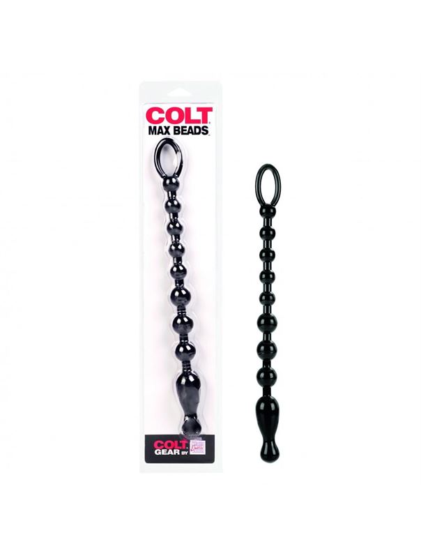 Анальная чёрная цепочка COLT Max Beads 