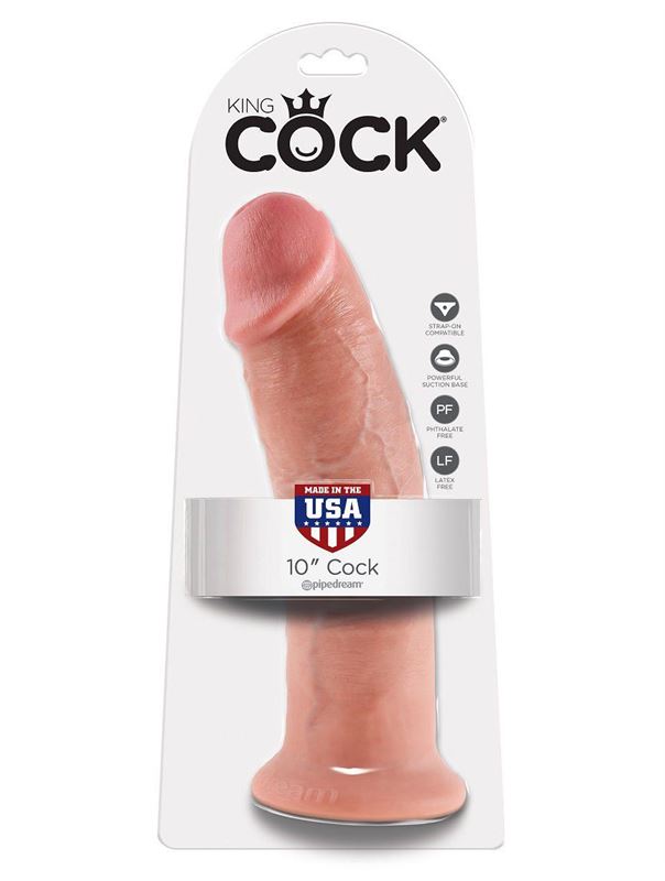 Большой фаллоимитатор 10" King Cock на присоске (25,4 см)