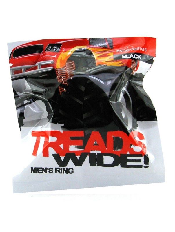 Прозрачная эрекционная шина TREADS MENS RING WIDE