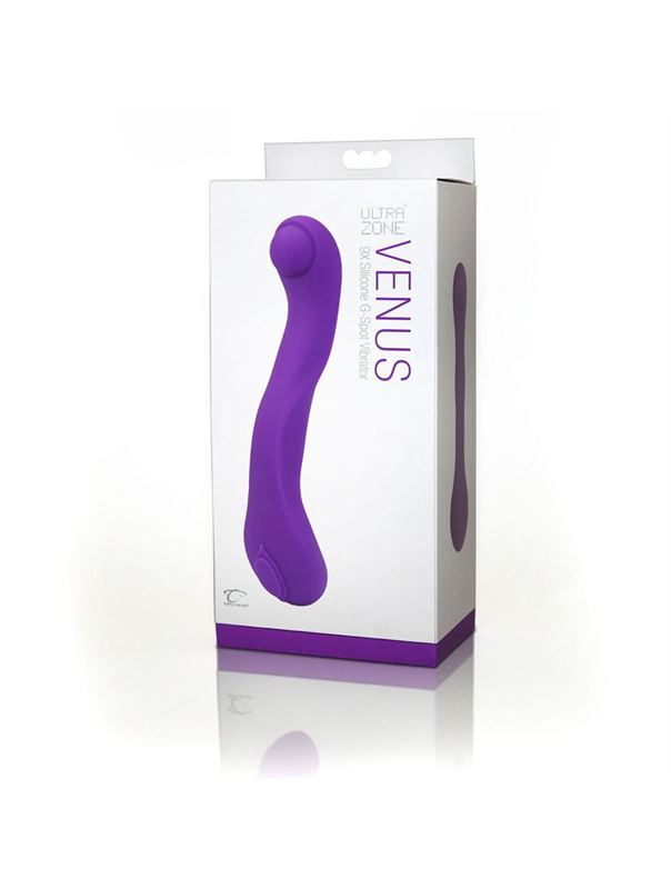 Фиолетовый вибратор для стимуляции точки G Venus - 20,3 см.