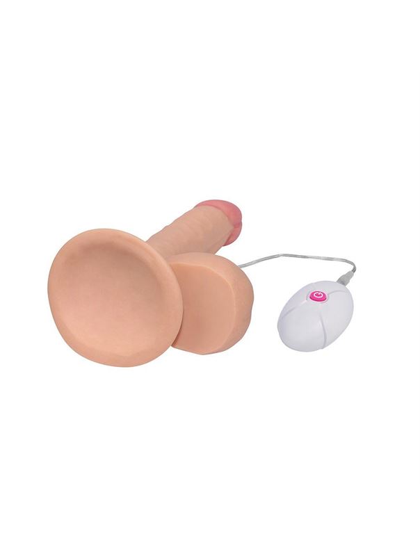 Вибратор реалистик The Ultra Soft Dude с выносным пультом (18 см)