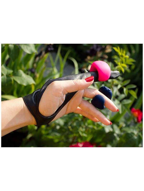 Розовый мини-вибратор на палец Fun Toys Gring