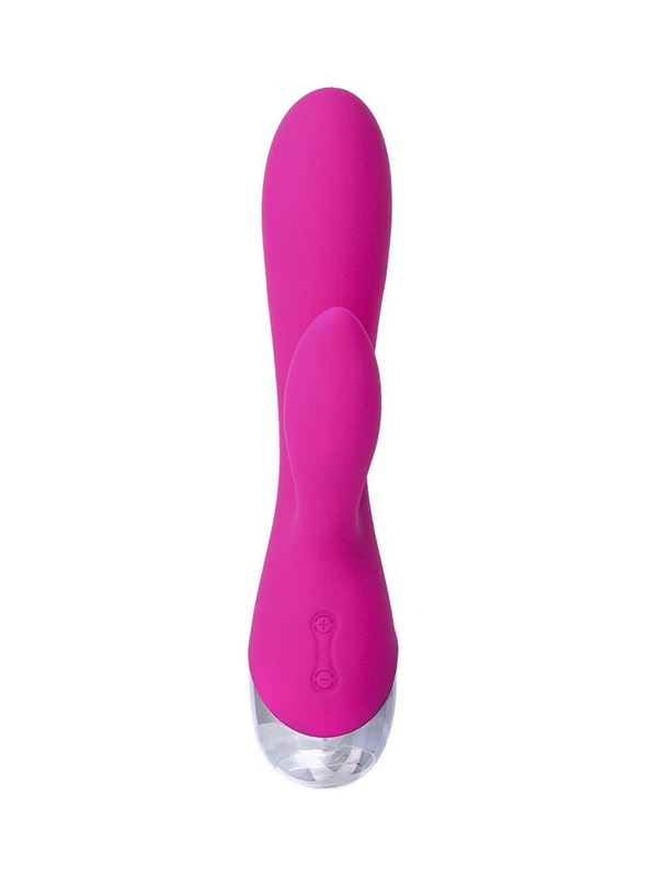 Розовый перезаряжаемый вибратор Erotist - 19 см.