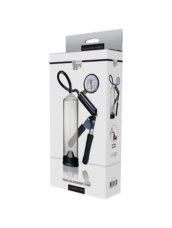 Прозрачная вакуумная помпа с клапаном PENIS ENLARGEMENT PUMP