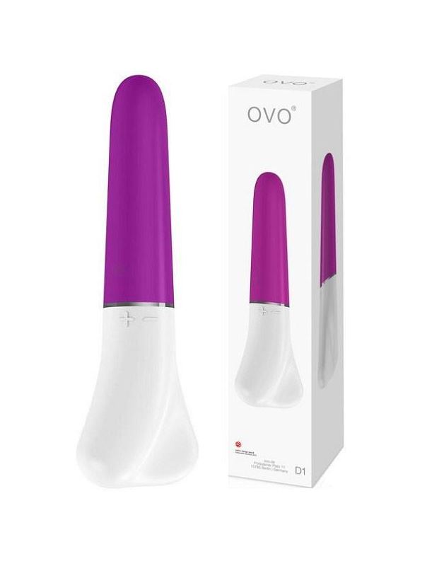 Мини вибратор фуксия OVO D1 (16 см)