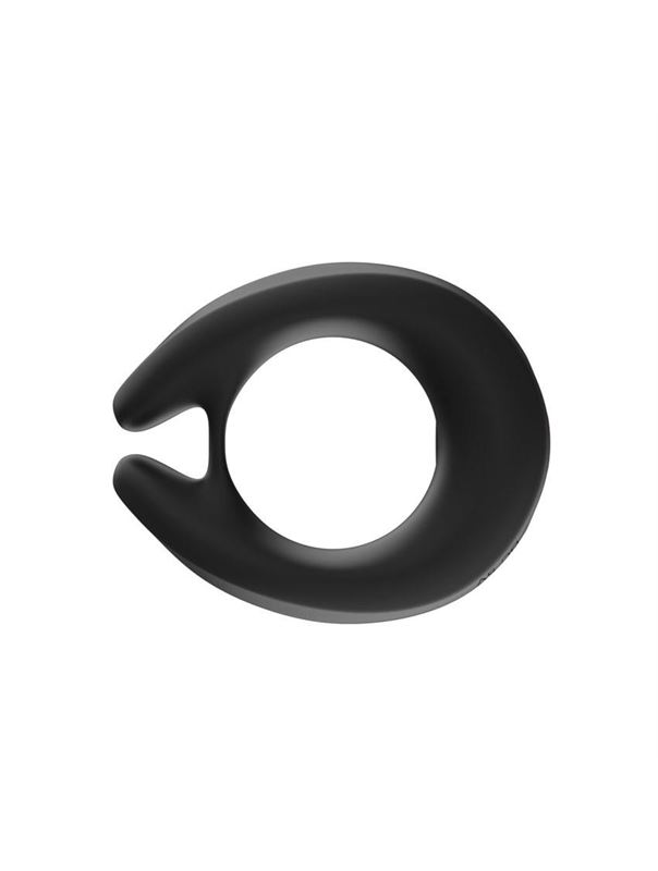 Черное эрекционное виброкольцо Cock Ring с пультом ДУ