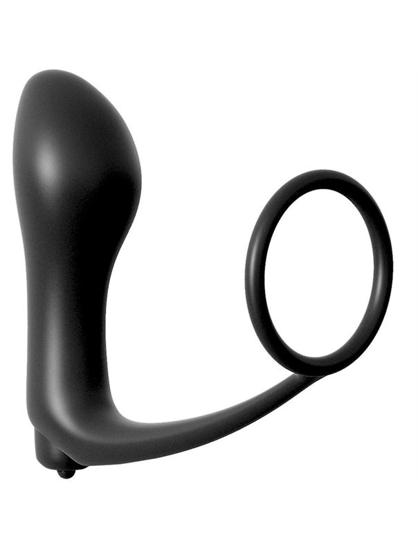 Анальная пробка с вибрацией с эрекционным кольцом Ass-Gasm Cockring Vibrating Plug