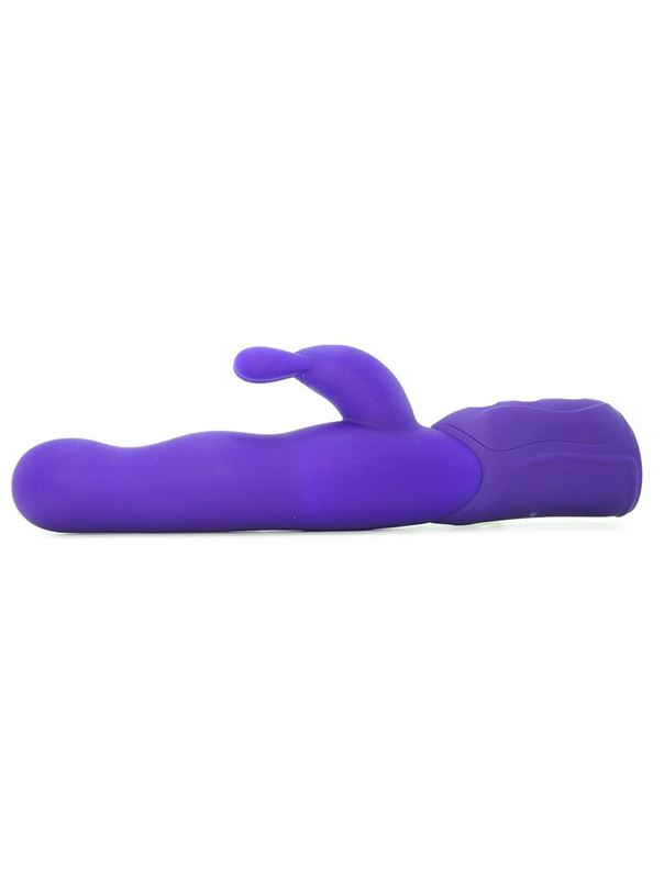 Фиолетовый хай-тек вибромассажер iVibe Select iRabbit - 26 см.