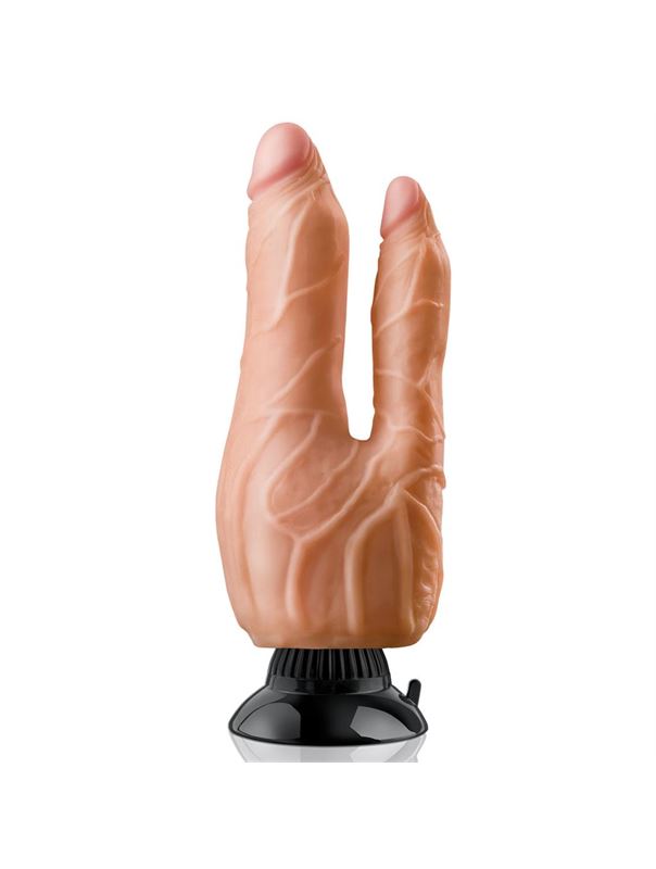 Телесный вибратор Real Feel Deluxe №8 Double Penetrator для двойного проникновения (13 см)