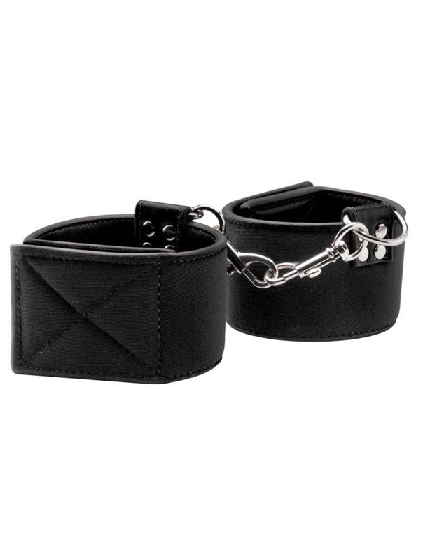 Чёрные двусторонние наручники Reversible Wrist Cuffs
