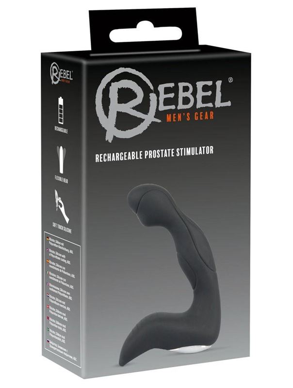 Черный вибростимулятор простаты Rechargeable Prostate Stimulator