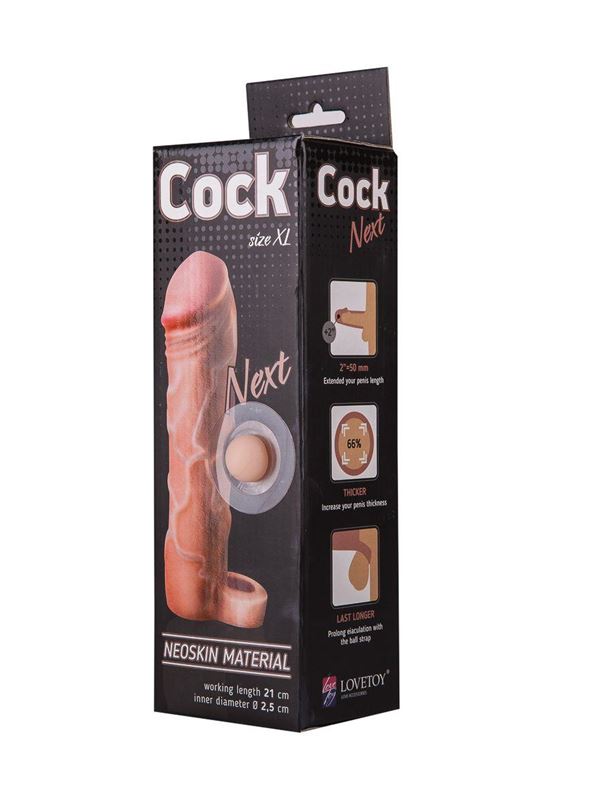 Фаллоудлинитель с кольцом COCK Size XL (21 см)