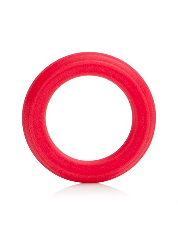 Красное эрекционное кольцо Caesar Silicone Ring