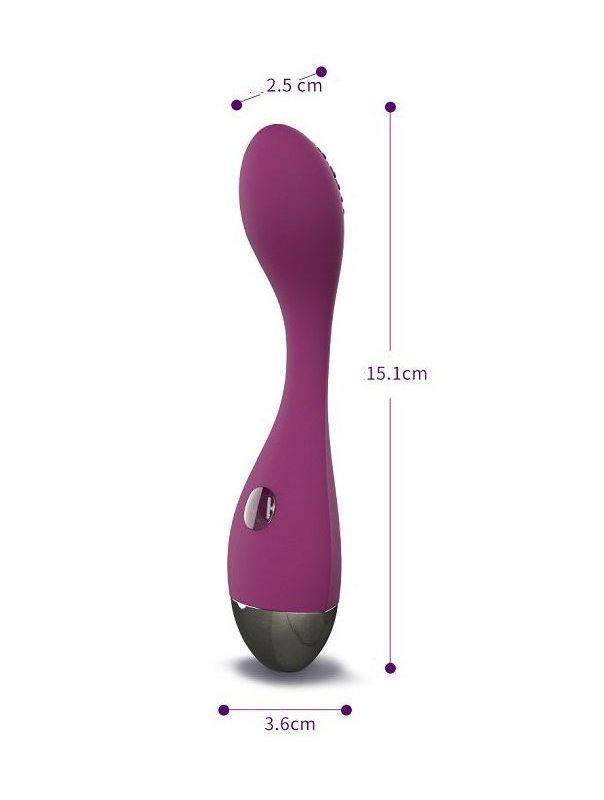 Фиолетовый вибратор G-Spot Evelyn (15,1 см)