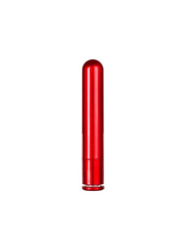 Красный гладкий вибратор METALLIX - PETIT CORONA SMOOTH VIBRATOR (11,5 см)