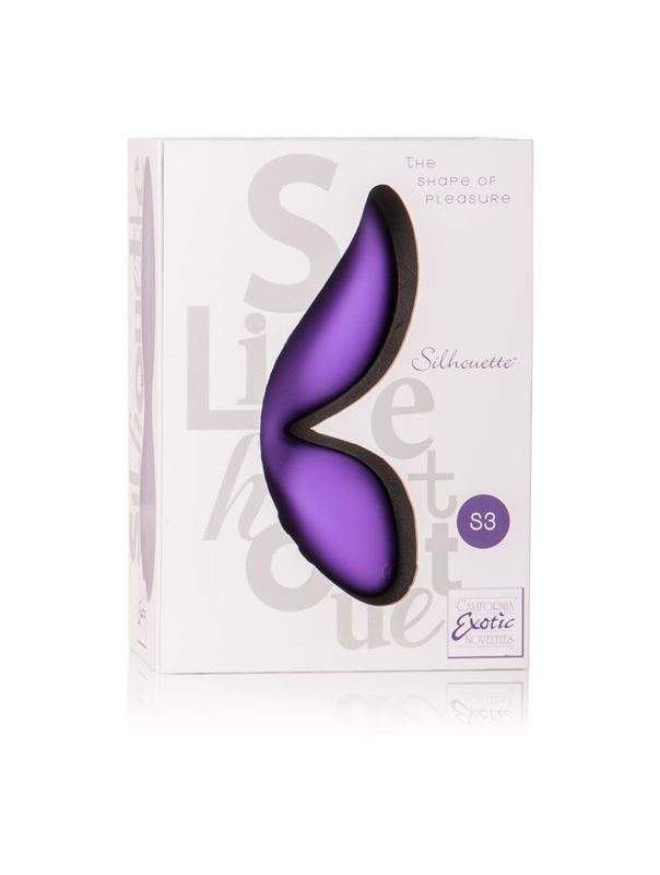 Фиолетовый вибромассажер Silhouette S3 - 12,75 см.