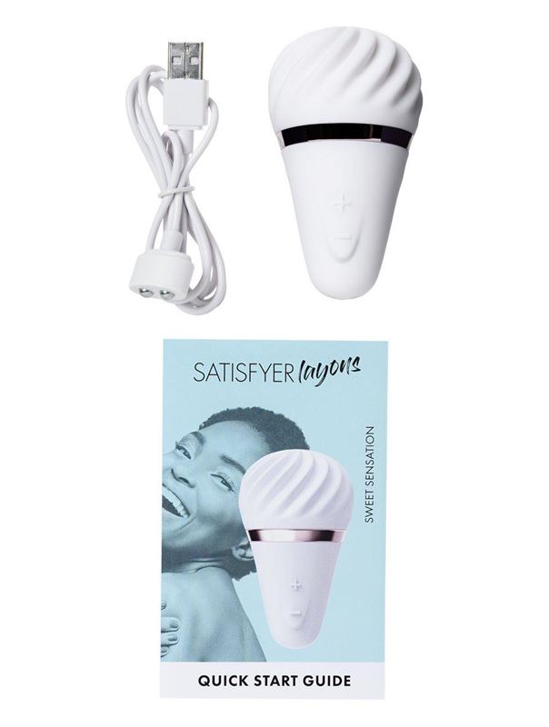 Белый вибромассажер Satisfyer Layons Sweet Sensation