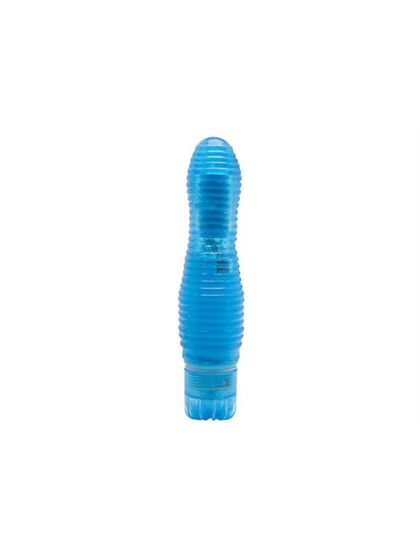 Ребристый мини-вибратор Climax Gems Ocean Ripples - 16 см.