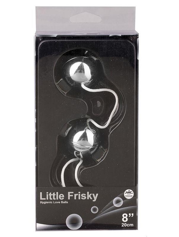 Серебристые вагинальные шарики LITTLE FRISKY LOVE BALLS SILVER
