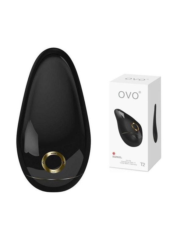 Клиторальный стимулятор черный OVO T2