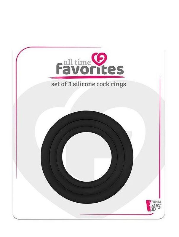 Набор из 3 эрекционных колец SILICONE COCKRINGS