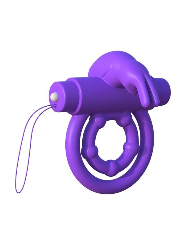 Эрекционное кольцо на пенис и мошонку с вибрацией Remote Control Rabbit Ring
