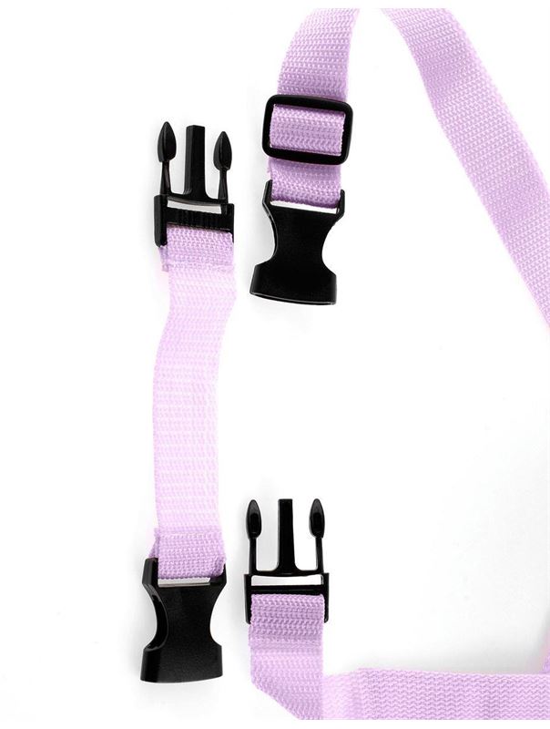 Фиолетовый страпон Tru-Fit Strap-On - 18 см.