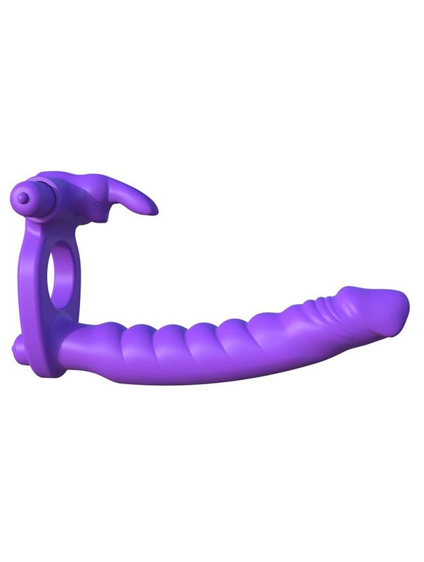 Эрекционное кольцо для двойного проникновения Silicone Double Penetrator Rabbit