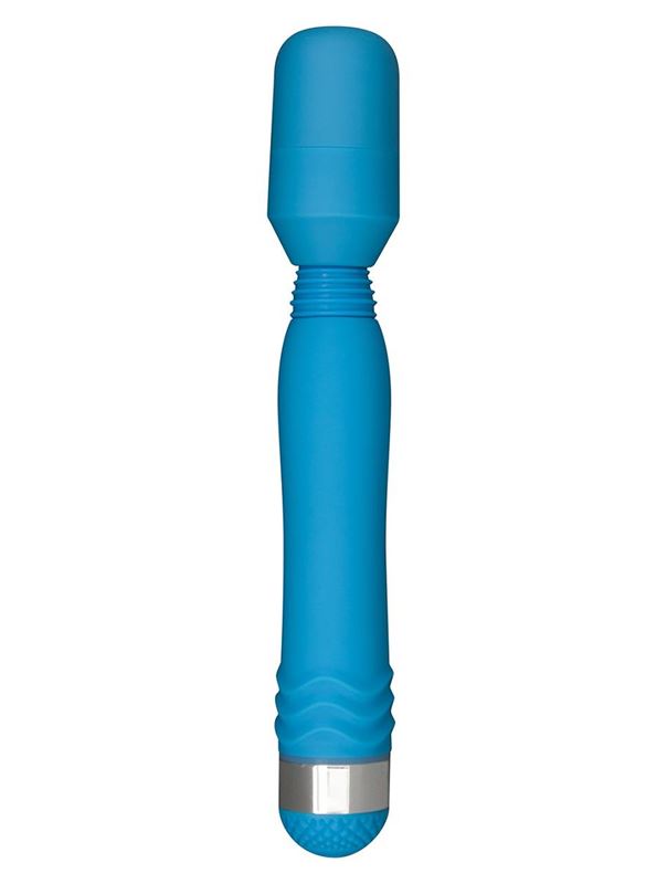 Голубой массажер FUNKY WAND MASSAGER - 20 см.