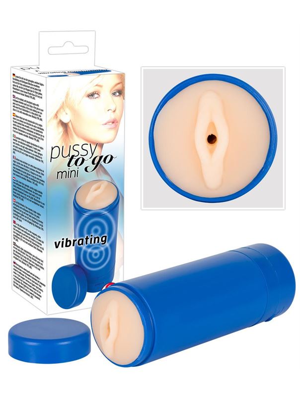 Вибромастурбатор-вагина Pussy to go mini vibrating 