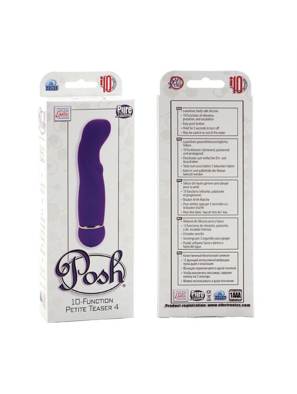 Фиолетовый вибромассажер POSH Petite Teaser 4