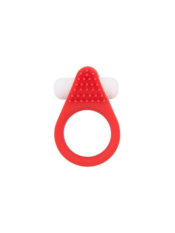 Красное эрекционное кольцо LIT-UP SILICONE STIMU RING 1 RED